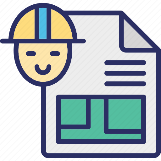 Architecture work, blueprint, construction plan, drafting icon - Download on Iconfinder