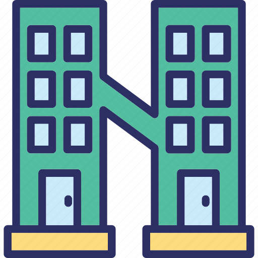 Apartment, building, building front, house icon - Download on Iconfinder