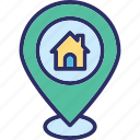 home location, location, location holder, map pin