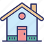 family house, home, house, residential building 