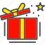 box, christmas, gift, package, present, icon 