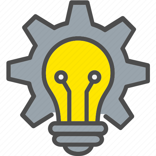 Bulb, cog, creative, development, idea, setting, icon icon - Download on Iconfinder