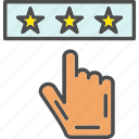 hand, rate, rating, star, vote, review, icon