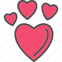heart, hearts, in, love, valentine, valentines, icon