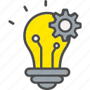 idea, innovation, process, science, technology, icon