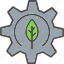 core, cog, ecology, leaf, nature, recycling, icon 