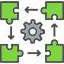 process, cycle, setup, setting, puzzle, repair, maintenance, business, icon 