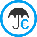 euro umbrella, finance, financial protection, guard, money, safety, storage building