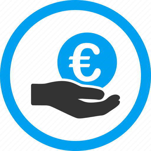 Donate, euro business, finance, hand, money, payment, salary icon - Download on Iconfinder