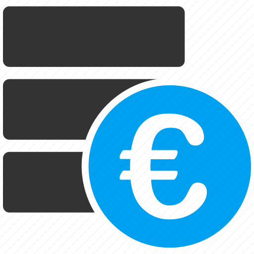 Data, database, money, euro, european, repository, storage icon - Download on Iconfinder