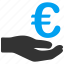 commerce, donation, euro, european, salary, shopping, income