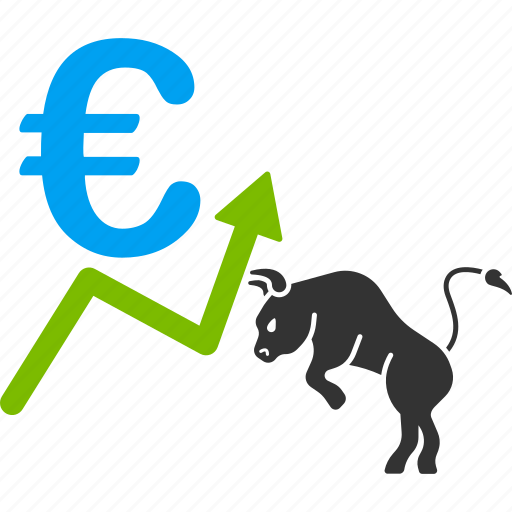 Bull, euro, european, chart, growth, stock market, trend icon - Download on Iconfinder