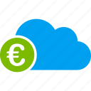 cloud, euro, european, online, server, web, banking