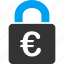 euro, european, lock, password, private, protection, safe 