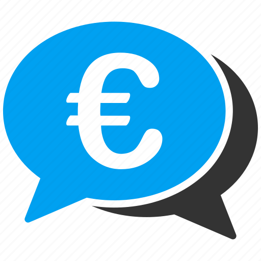 Euro, european, finance, financial, transactions, cooperation, chat icon - Download on Iconfinder