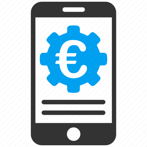 Banking, configuration, euro, european, finance, mobile bank, phone icon - Download on Iconfinder