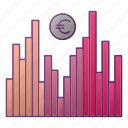 analytics, chart, euro, graph, money, seo