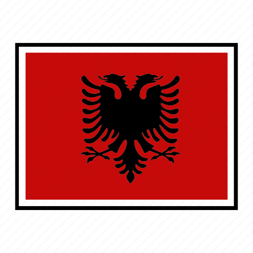 Albania, country, europe, flag, identity, nation, world icon - Download on Iconfinder