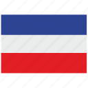 europe, flag, serbia 