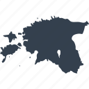 estonia, europe, map, world