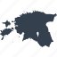 estonia, europe, map, world 