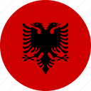albania, country, flag
