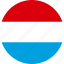 luxembourg, country, flag 