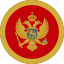 montenegro, country, flag 