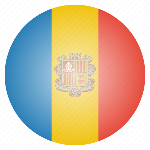 Andorra, country, european, flag, national icon - Download on Iconfinder