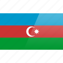 azerbaijan, flag, country, europe