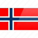 flag, norway, country, europe