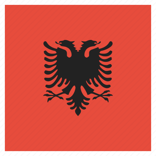 Albania, country, flag, national icon - Download on Iconfinder