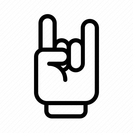 Hands, rock, and, roll, music icon - Download on Iconfinder