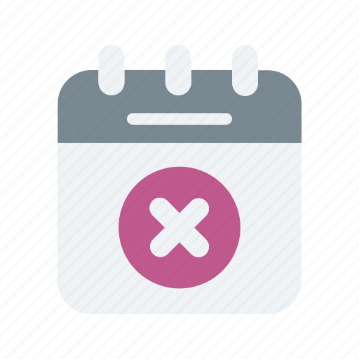Calendar, event, party, cancel, rejected icon - Download on Iconfinder