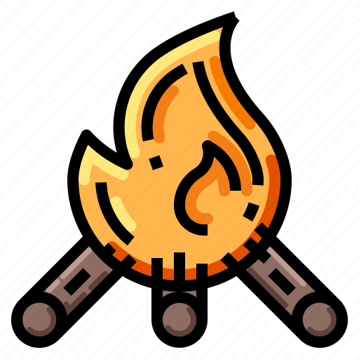 Bonfire, campfire, fire, flame, night icon - Download on Iconfinder