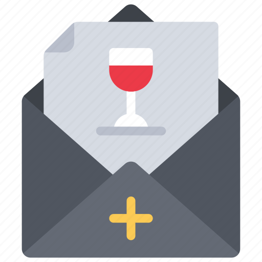 Event, invite, email, mail, wine icon - Download on Iconfinder
