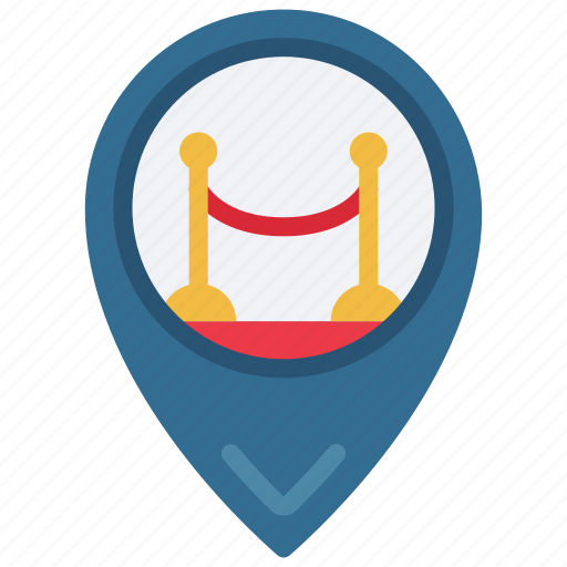 Event, location, pin, red, carpet icon - Download on Iconfinder
