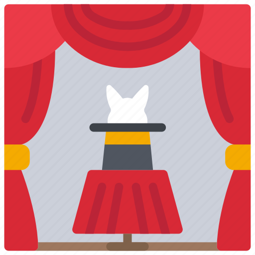 Magic, show, magical, magician, rabbit, hat, presentation icon - Download on Iconfinder