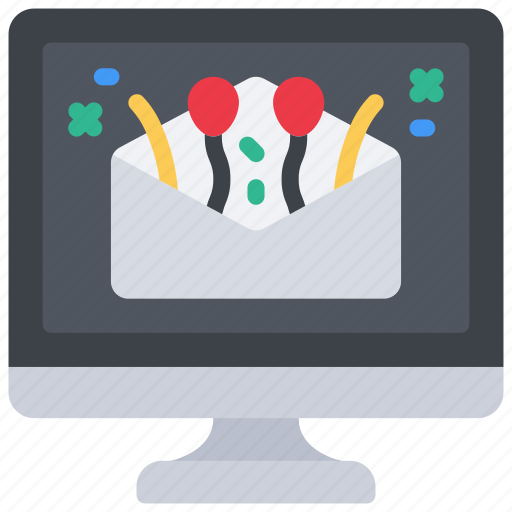 Party, invite, invitation, email, balloons, computer icon - Download on Iconfinder