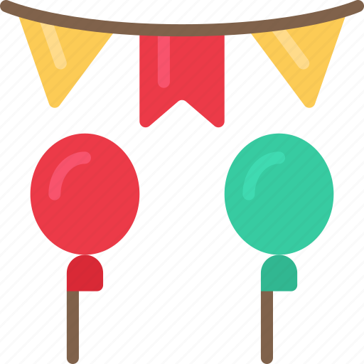 Party, balloons, bunting icon - Download on Iconfinder