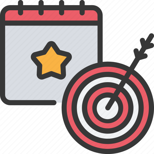 Event, target, targets, arrow, calendar, date icon - Download on Iconfinder