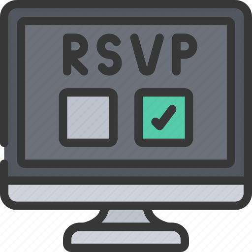 Rsvp, response, tick, done, computer icon - Download on Iconfinder
