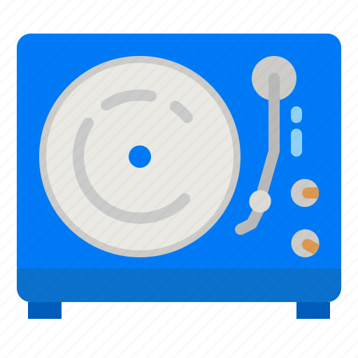 Turntable, vinyl, recorder, player, music icon - Download on Iconfinder