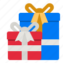 gift, box, birthday, present, boxe