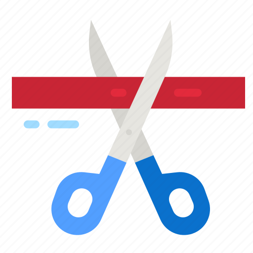 Inauguration, opening, event, scissors, ribbon icon - Download on Iconfinder