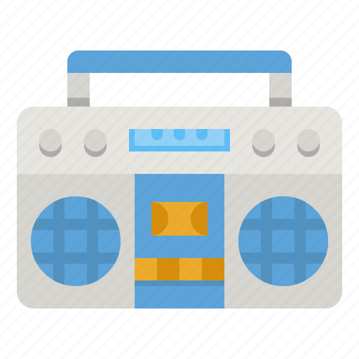 Radio, retro, music, cassette, player icon - Download on Iconfinder
