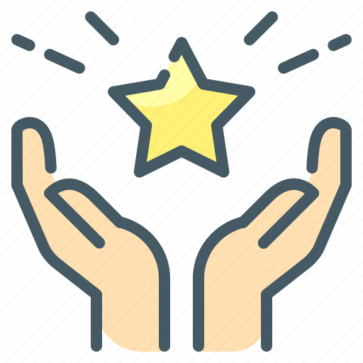 Event, special, star, hands icon - Download on Iconfinder