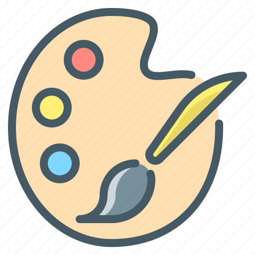 Paint, art, palette, brush, master, class icon - Download on Iconfinder