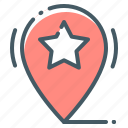 pin, location, event, star