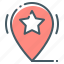 pin, location, event, star 